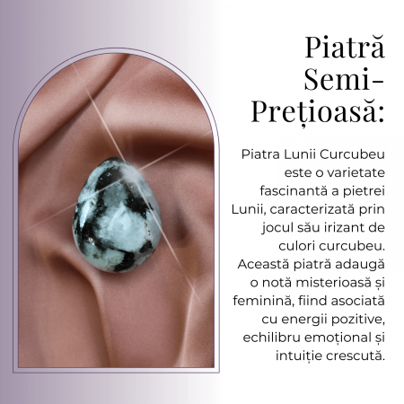 Ou Handmade de 50mm din Piatra Naturală de Piatra Lunii Curcubeu [5]