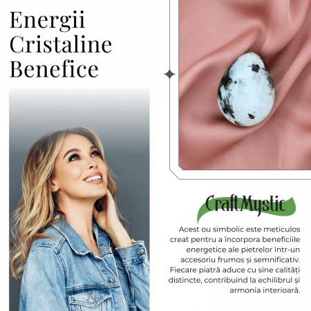 Ou Handmade de 50mm din Piatra Naturală de Piatra Lunii Curcubeu [4]