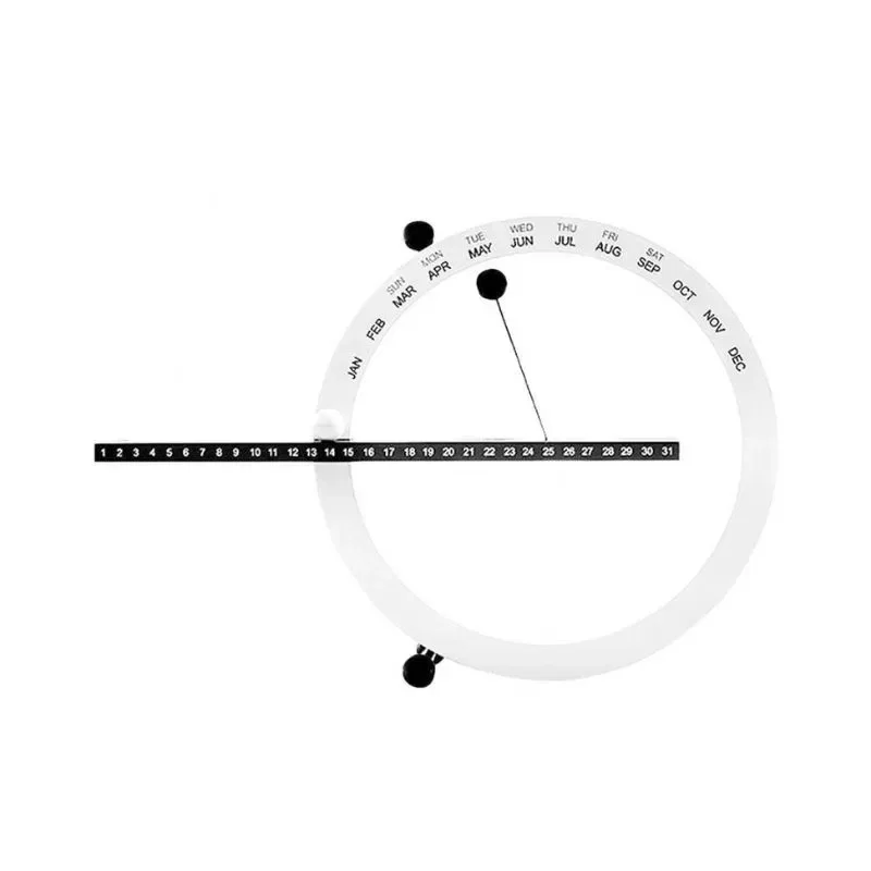 Cristale pentru zodii - Calendar Magnetic Cerc Perpetuu – Organizare Eleganta si Planificare Vizuala Zilnica