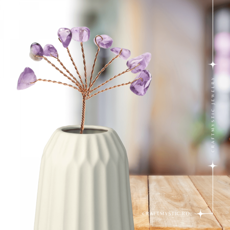 Ramurica DIY din Pietre Naturale Ametist (9 Pietricele) [1]