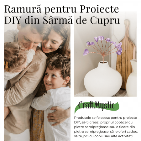 Ramurica DIY din Pietre Naturale Ametist (9 Pietricele) [3]