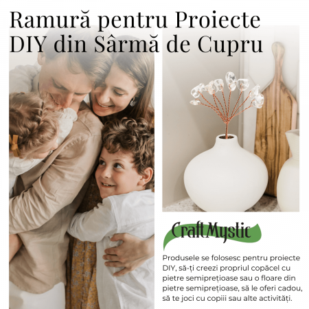 Ramurica DIY din Pietre Naturale Cuart Transparent (9 Pietricele) [4]