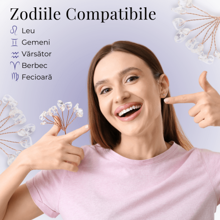 Ramurica DIY din Pietre Naturale Cuart Transparent (9 Pietricele) [7]