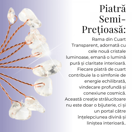 Ramurica DIY din Pietre Naturale Cuart Transparent (9 Pietricele) [8]