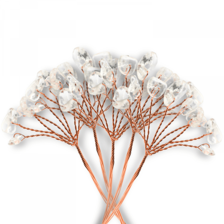 Ramurica DIY din Pietre Naturale Cuart Transparent (9 Pietricele) [2]