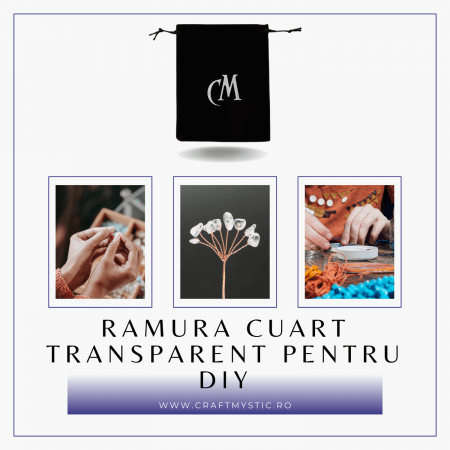Ramurica DIY din Pietre Naturale Cuart Transparent (9 Pietricele) [3]
