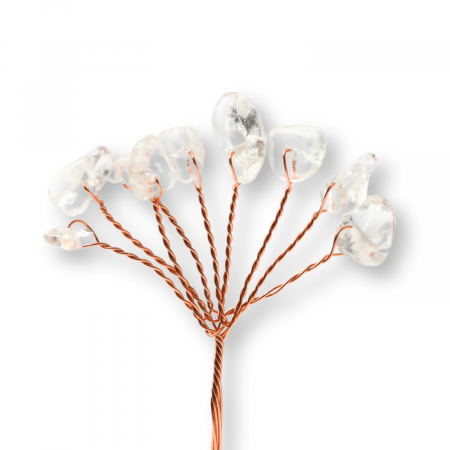 Ramurica DIY din Pietre Naturale Cuart Transparent (9 Pietricele)