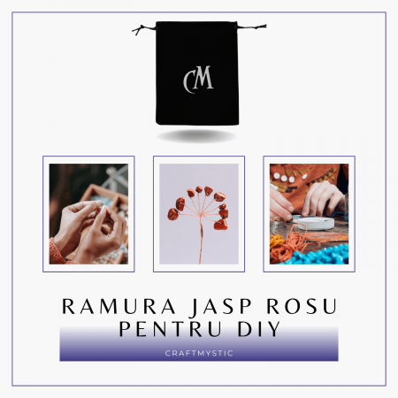 Ramurica Creativa DIY cu Pietre Naturale Jasp Rosu (9 Pietricele) [6]