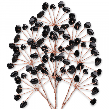 Ramurica DIY cu Pietre Naturale de Obsidian (9 Pietricele) [7]