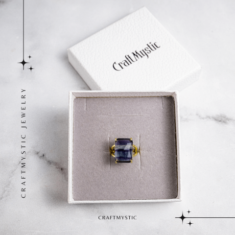 Claritate si Protectie – Inel cu Fluorit Natural si Energie Mentala [6]