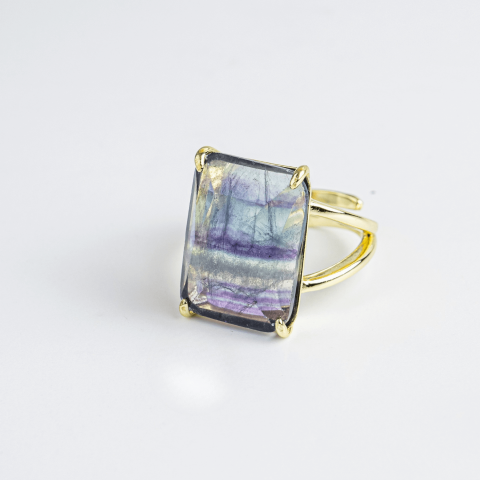 Rac - Claritate si Protectie – Inel cu Fluorit Natural si Energie Mentala