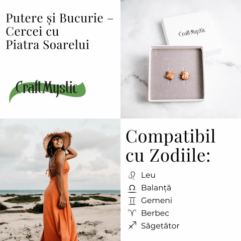 Putere si Bucurie – Cercei cu Reflexe Aurii si Inchidere cu Tija [4]