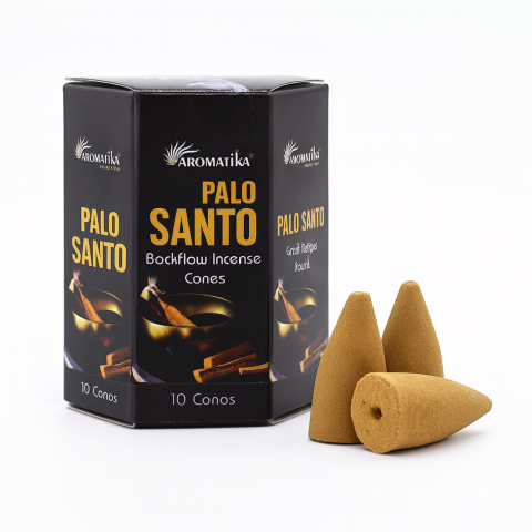 Instrumente și Accesorii Spirituale - 10 Conuri Aromatika Backflow Incense – Palo Santo