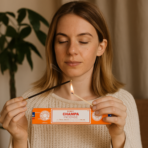 Satya Incense Sticks Champa 15g – Nag Champa betisoare [1]