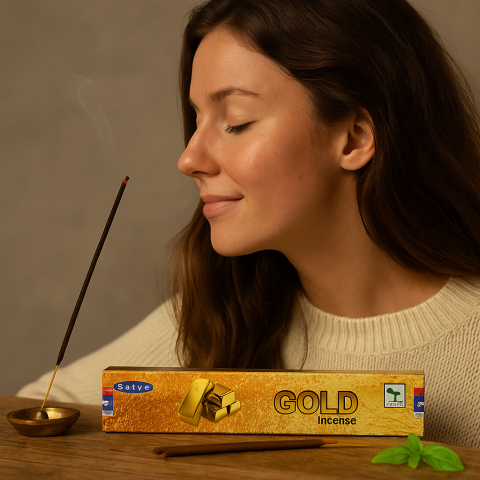 Satya Incense Sticks Gold 15g – betisoare parfumate [1]