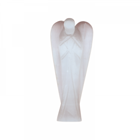 Inger de 80mm Sculptat Manual din Piatra Naturala de Selenit