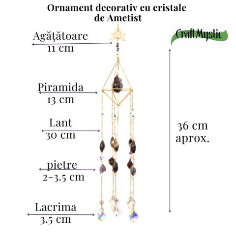 Ornament decorativ cu Ametist – un detaliu care aduce liniste si profunzime in spatiul tau [3]