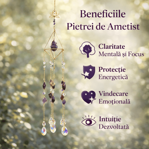 Ornament decorativ cu Ametist – un detaliu care aduce liniste si profunzime in spatiul tau [2]