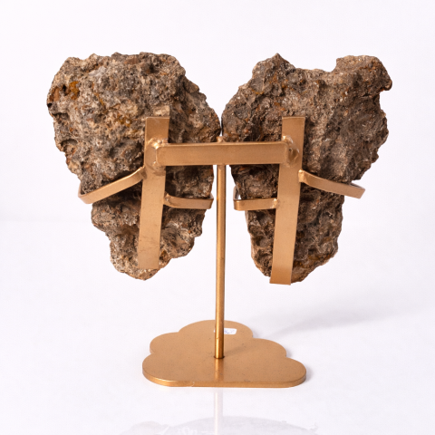 Pereche aripi din ametist roz cu geoda activa – sculptata manual Brazilia [4]