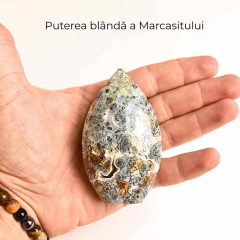 Gardianul calmului – Flacara din Marcasit Indonezian pentru Vindecare si Liniste Interioara 8-9 cm [4]