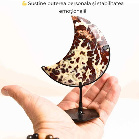 Semiluna din Jasp Brecciat – Simbolul puterii personale si al curajului interior [4]