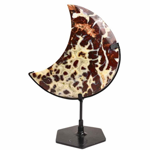 Cristale pentru zodii - Semiluna din Jasp Brecciat – Simbolul puterii personale si al curajului interior