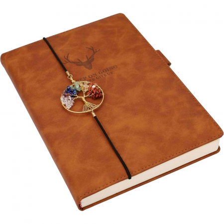 Accesorii pentru Cristale și Pietre - Semn de Carte Elastic cu Pandantiv Chakra 'Arborele Vietii' Companion de Lectura Ideal pentru Copii si Femei