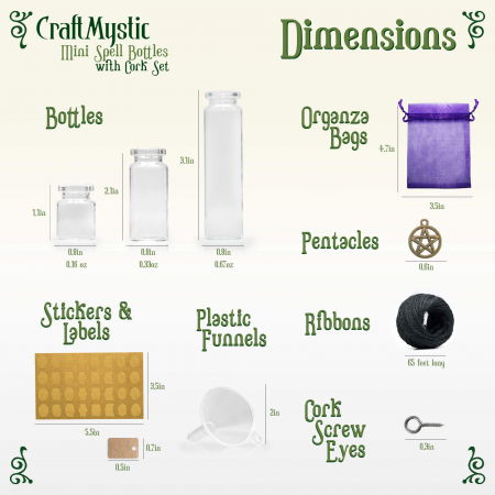 Set 60 Mini sticlute decorative pentru nunti, botezuri, potiuni, proiecte craft DIY, cadouri [1]