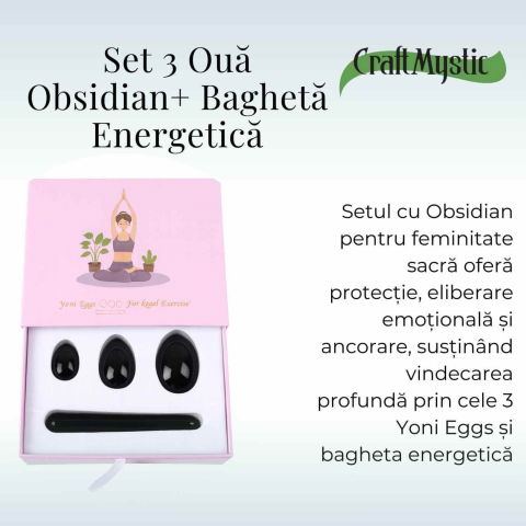 et Cristale Yoni din Obsidian Negru – Vindecare Feminin Sacra si Eliberare Energetica [1]