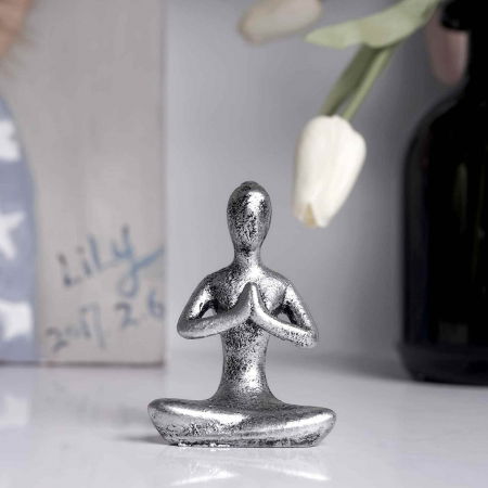 Set 3 statuete sculptate pentru meditatie Yoga - Decor Feng Shui, ideale pentru o stare de liniste si relaxare [5]
