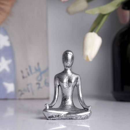 Set 3 statuete sculptate pentru meditatie Yoga - Decor Feng Shui, ideale pentru o stare de liniste si relaxare [6]