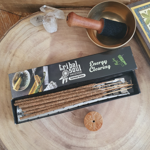 Betisoare parfumate Tribal Soul Energy Clearing + suport ceramic – purificare energetica si pregatire pentru meditatie [2]