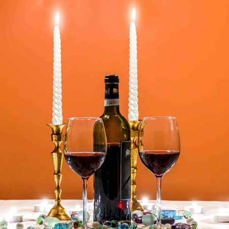 Set 4 Lumanari albe spirala de 25 cm - Lumanari  fara picurare si fara parfum - Perfecte ca lumanari pentru cina, ocazii speciale - Copie [4]