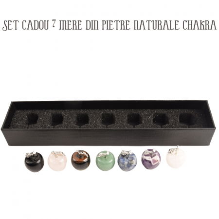 Set 7 mere din cristale naturale vindecatoare si pietre semipretioase Merele simbolizeaza pace, siguranta, sanatate si longevitate - pentru meditatie, spiritualitate, decor Feng Shui [8]
