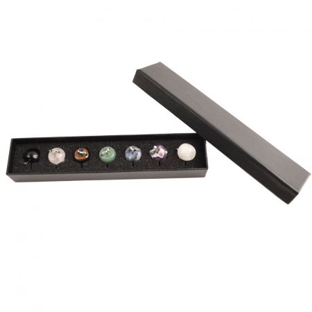 Set 7 mere din cristale naturale vindecatoare si pietre semipretioase Merele simbolizeaza pace, siguranta, sanatate si longevitate - pentru meditatie, spiritualitate, decor Feng Shui [5]