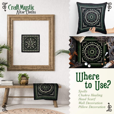 Set 2 Panze cu design unic pentru altar magic - Decor perete [5]