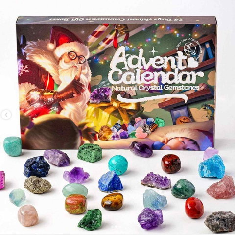 Calendar Advent cu Pietre Naturale – Magie si Aventura pentru Copii