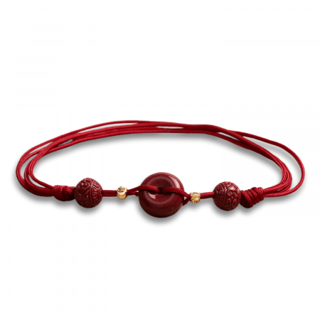 Bratara pe Snur cu Piatra de Cinabru Natural [1]