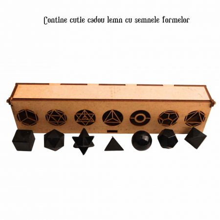 Set de Geometrie pentru cele 7 chakre cu Turmalina Neagra, Cristale Reiki si Talismane pentru Noroc - Cadoul Ideal pentru Casa Noua si Echilibrare Spirituala [1]