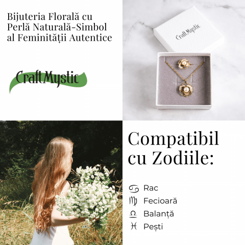 Bijuterie inspirata de natura – Inel floare de camelie cu perla si scoica [4]