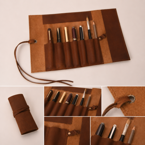 Organizator Multifunctional din Piele Naturala – Eleganta, Ordine si Protectie pentru Accesoriile Tale [5]