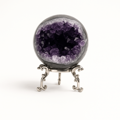 Sfera Cluster Ametist 6-8 cm - Energie Pozitiva si Relaxare [5]