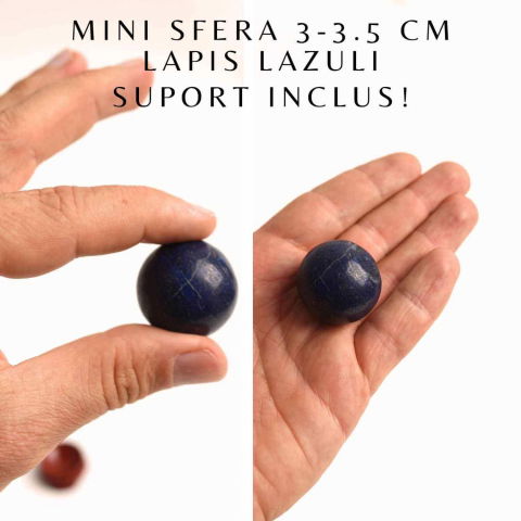 Sfera Lapis Lazuli Natural, 30-35mm – Claritate Mentala si Echilibru [1]