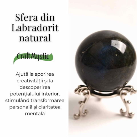 Sfera Labradorit 55-60mm - Protectie si Intuitie Amplificata [2]