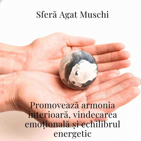 Sfera Moss Agat 50-55 mm - Echilibru si Conexiune cu Natura [1]