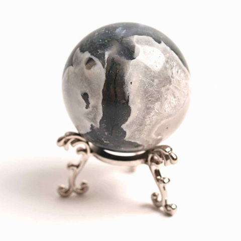 Sfera Moss Agat 50-55 mm - Echilibru si Conexiune cu Natura