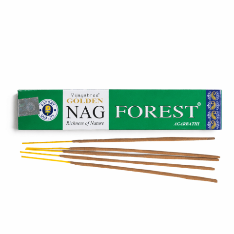Palo Santo, Salvie și Bețișoare - Betisoare Parfumate Forest Golden Nag – Ritual de Purificare si Conectare cu Natura