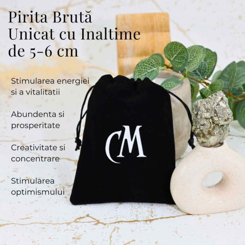 Specimen Pirita Bruta 5-6 cm - Amplifica Energia si Protectia [3]