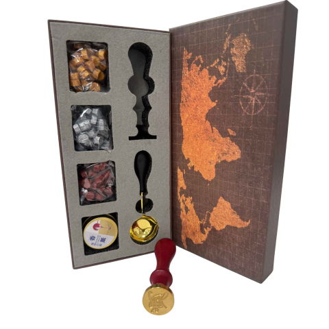 Set Sigiliu Ceara Thank You – Stampila Vintage cu Cutie Cadou [1]