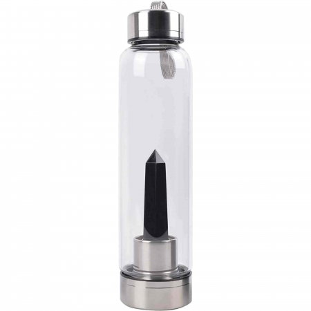 Sticla de apa cu varf de cristal Ametist – 550 ml [0]